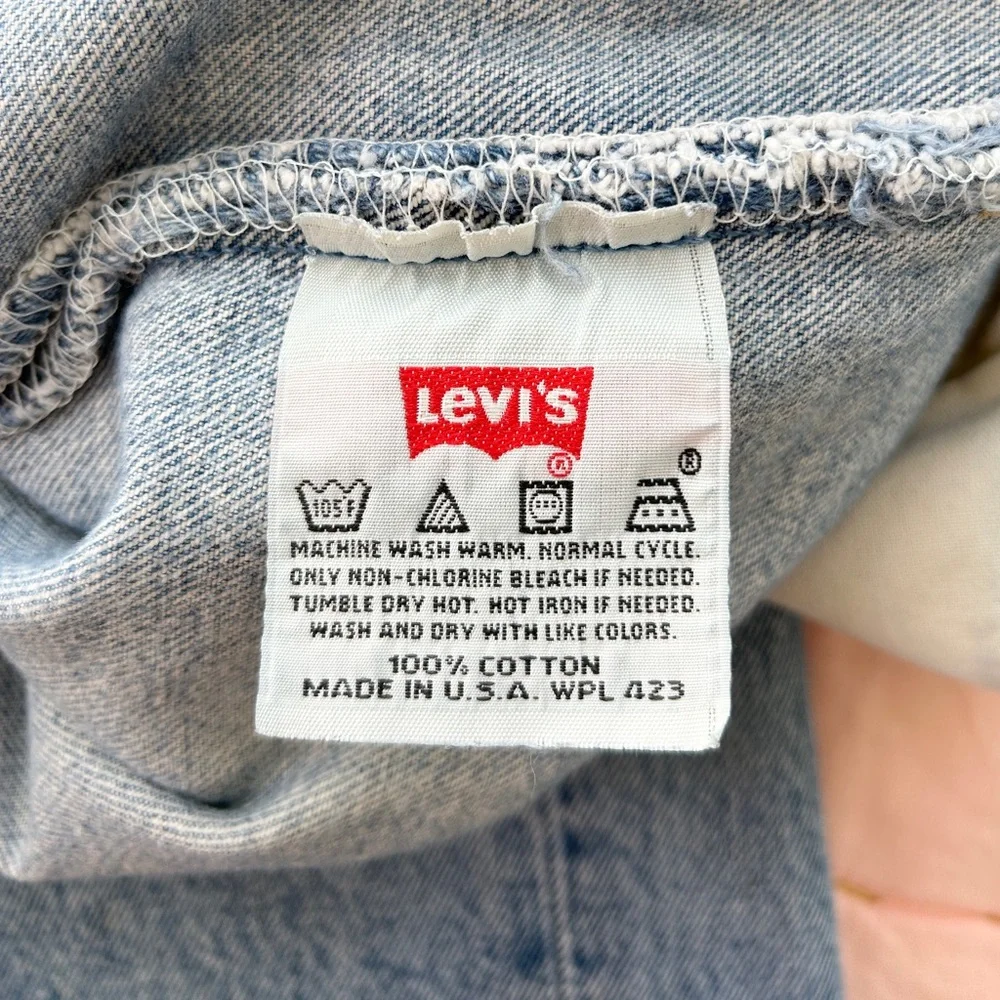 Vintage USA Made Levis 501 Denim Blue Jeans 36x34